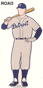 1940 Detroit Tigers Road Uniform
